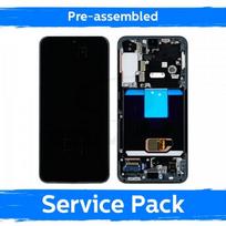 LCD ekranas skirtas Samsung S901 S22 su rėmu / Pink Gold / (Iš anksto surinktas Service Pack)