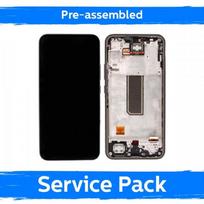 LCD ekranas skirtas Samsung A346 A34 5G su rėmu / Violet / (Iš anksto surinktas Service Pack)