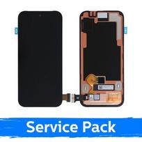 LCD ekranas skirtas Google Pixel 9 juodas su rėmeliu (Service Pack)
