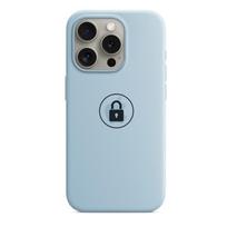 Silicone Case v2 dėklas, skirtas iPhone 15 Pro Max, šviesiai mėlyna