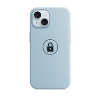 Silicone Case v2 dėklas, skirtas iPhone 15, šviesiai mėlyna