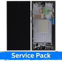 LCD ekranas skirtas Samsung S928 S24 Ultra su rėmeliu / Titanium Black (Blue / Green) / (Service Pack)