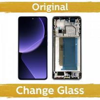 LCD ekranas skirtas Xiaomi 13T (13T Pro) su rėmeliu / Alpine Blue / (Atnaujintas: Kinija)