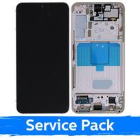 LCD ekranas suderinamas su Samsung S901 S22 su rėmeliu / rožinis auksas / (Service Pack)