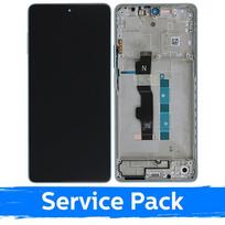 LCD ekranas skirtas Xiaomi Redmi Note 13 5G su rėmeliu / Ocean Teal / (Service Pack)