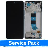LCD ekranas skirtas Xiaomi Redmi Note 13 4G su rėmeliu / Ice Blue / (Service Pack)