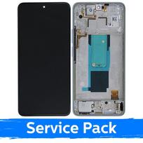 LCD ekranas skirtas Xiaomi Redmi Note 11 Pro+ 5G (11 Pro Plus 5G) su rėmeliu / Star Blue / (Service Pack)