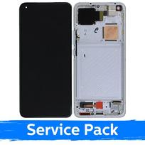 LCD ekranas skirtas Xiaomi Mi 11 Ultra su rėmeliu / Ceramic White / (Service Pack)