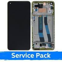 LCD ekranas skirtas Xiaomi Mi 11 Lite 4G (Lite 5G / Lite 5G NE) su rėmeliu / Citrus Yellow / (Service Pack)