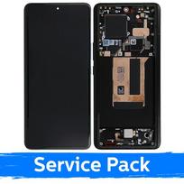 LCD ekranas skirtas Xiaomi 13 Ultra su rėmeliu / juodas / (Service Pack)