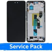LCD ekranas skirtas Xiaomi 13 Lite su rėmeliu / juodas / (Service Pack)
