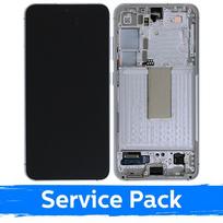 LCD ekranas suderinamas su Samsung S911 S23 su rėmu / Lime / (Service Pack)