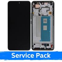 LCD ekranas, suderinamas su Xiaomi Poco F5 Pro 5G su rėmeliu / juodas (Service Pack)