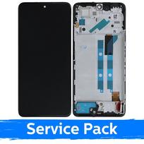 LCD ekranas, suderinamas su Xiaomi Redmi Note 12 Pro 4G / Redmi Note 11 Pro / Poco X4 Pro 5G, juodas su rėmeliu (Service Pack)