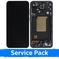 LCD ekranas, suderinamas su Samsung A556 A55 5G su rėmeliu / Navy (Service Pack)