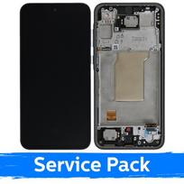 LCD ekranas, suderinamas su Samsung A356 A35 5G su rėmeliu / Navy (Service Pack)
