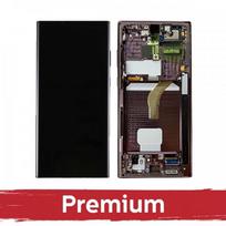 LCD ekranas, suderinamas su Samsung S908 S22 Ultra su rėmeliu / Burgundy / OEM