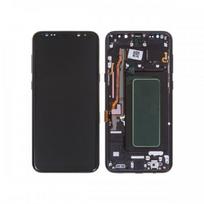 LCD ekranas, suderinamas su Samsung G955 S8 Plus su rėmeliu / Midnight Black / HQ