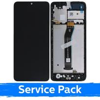 LCD ekranas, suderinamas su Xiaomi Redmi A3 / Poco C61 4G (2024), juodas, su rėmeliu (Service Pack)