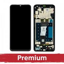 LCD ekranas, suderinamas su Samsung A057 A05s, juodas, su rėmeliu, OEM