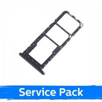 SIM kortelės laikiklis, suderinamas su Samsung A057 A05s / juodas / (Service Pack)
