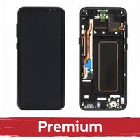 LCD ekranas suderinamas su Samsung G955 S8 Plus su rėmeliu / juodas / OEM