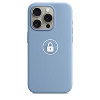 Telefono dėklas „Silicone Case v2", skirtas iPhone 15 Pro Max, Winter Blue, su dėžute