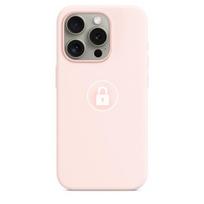Telefono dėklas „Silicone Case v2", skirtas iPhone 15 Pro Max, šviesiai rožinis, su dėžute