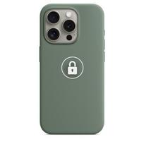 Telefono dėklas „Silicone Case v2", skirtas iPhone 15 Pro Max, Cypress, su dėžute