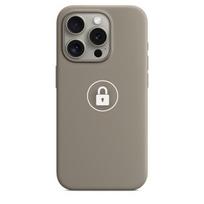 Telefono dėklas „Silicone Case v2", skirtas iPhone 15 Pro Max, Clay, su dėžute