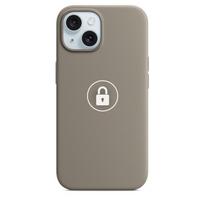 Telefono dėklas "Silicone Case v2" skirtas iPhone 15 / Clay / pakuotėje