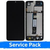 LCD Ekranas suderinamas su Xiaomi Redmi A1 (A1+) / Redmi A2 (A2+) juodas su rėmeliu (Service Pack)