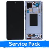 LCD Ekranas suderinamas su Xiaomi 12 Pro (12s Pro) su rėmeliu / mėlynas / (Service Pack)