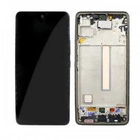LCD Ekranas suderinamas su Samsung A536 A53 5G su rėmeliu / juodas / HQ