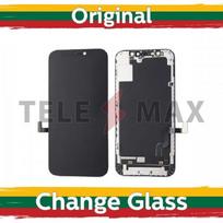 LCD Ekranas suderinamas su iPhone 14 Plus juodas (Atnaujintas: Telemax)