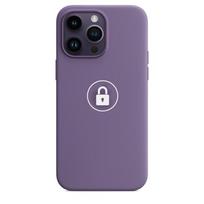 Telefono dėklas „Silicone Case v2", skirtas iPhone 14 Pro Max, Iris, su dėžute