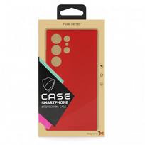 Telefono dėklas TM Pure Silicone skirtas Samsung S918 S23 Ultra / raudonas / (Blister)