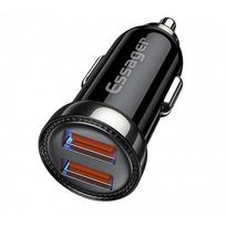 Automobilinis įkroviklis Essager Turbo Dual Mėlynas 18W (2xQC3.0)