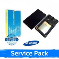 LCD ekranas skirtas Samsung T280 / T285 Tab A 7.0 juodas su rėmeliu (Service Pack)