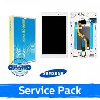 LCD ekranas skirtas Samsung T290 Tab A 8.0 baltas su rėmeliu (Service Pack)