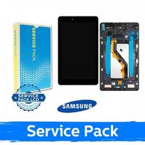 LCD ekranas skirtas Samsung T290 Tab A 8.0 juodas su rėmeliu (Service Pack)