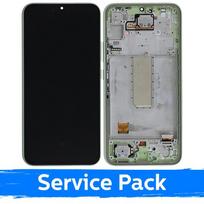 Ekranas skirtas Samsung A346 A34 5G su rėmeliu / Lime / (Service Pack)