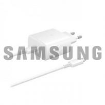 Įkroviklis Samsung EP-TA845 baltas 45W (be pakuotės) + Type-C laidas / 100% originalus /