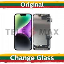 LCD ekranas skirtas iPhone 14 juodas (atnaujintas: Telemax)