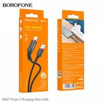 USB laidas Hoco BX67 juodas Type-C 100cm