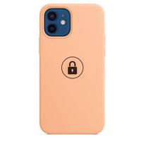 Telefono dėklas Silicone Case v2, skirtas iPhone 12 12 Pro, Cantaloupe, pakuotėje