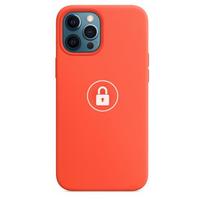 Telefono dėklas Silicone Case v2, skirtas iPhone 12 Pro Max, Electric Orange, pakuotėje