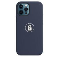 Telefono dėklas Silicone Case v2, skirtas iPhone 12 Pro Max, Deep Navy, pakuotėje
