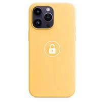 Telefono dėklas Silicone Case v2, skirtas iPhone 14 Pro, Sunglow, pakuotėje