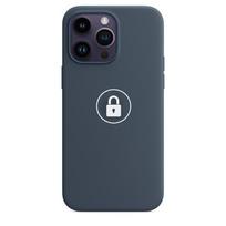 Telefono dėklas Silicone Case v2, skirtas iPhone 14 Pro Max, Storm Blue, pakuotėje